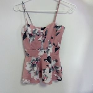 ☕2/$40 Eclipse pink peplum top